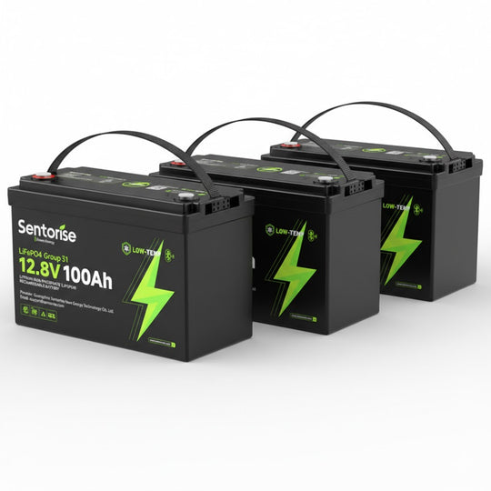 Sentorise 12V 100Ah LiFePO₄ Battery | Group 31 Size for RV, Marine & Solar
