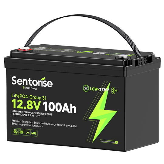 Sentorise 12V 100Ah LiFePO₄ Battery | Group 31 Size for RV, Marine & Solar