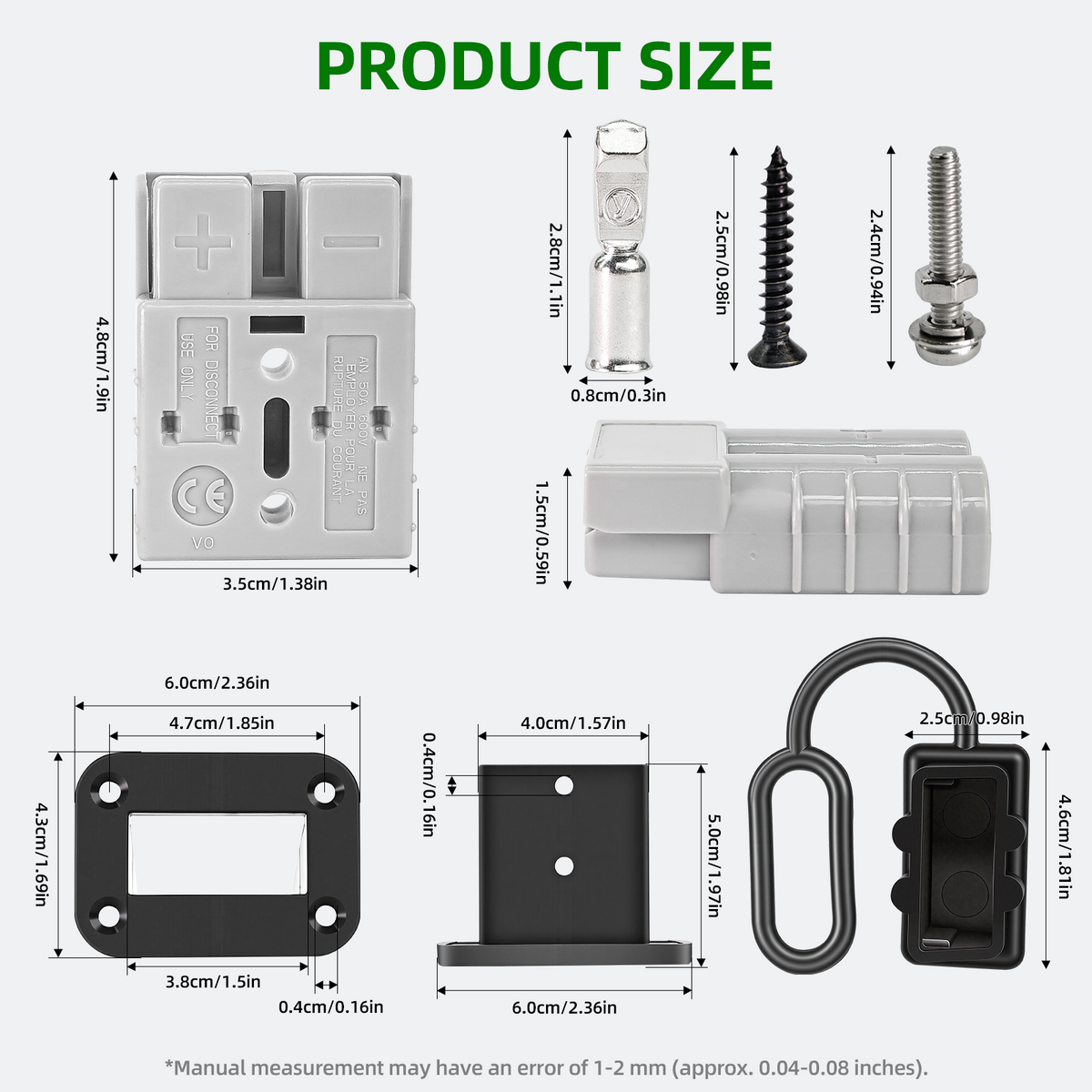 50A Battery Quick Connect Kit with Anderson-Style Plug Zweitbild