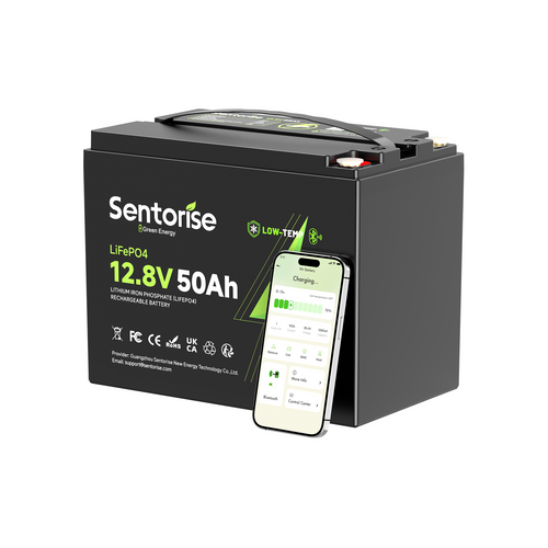 12V 50Ah LiFePO4-Batterie mit Bluetooth