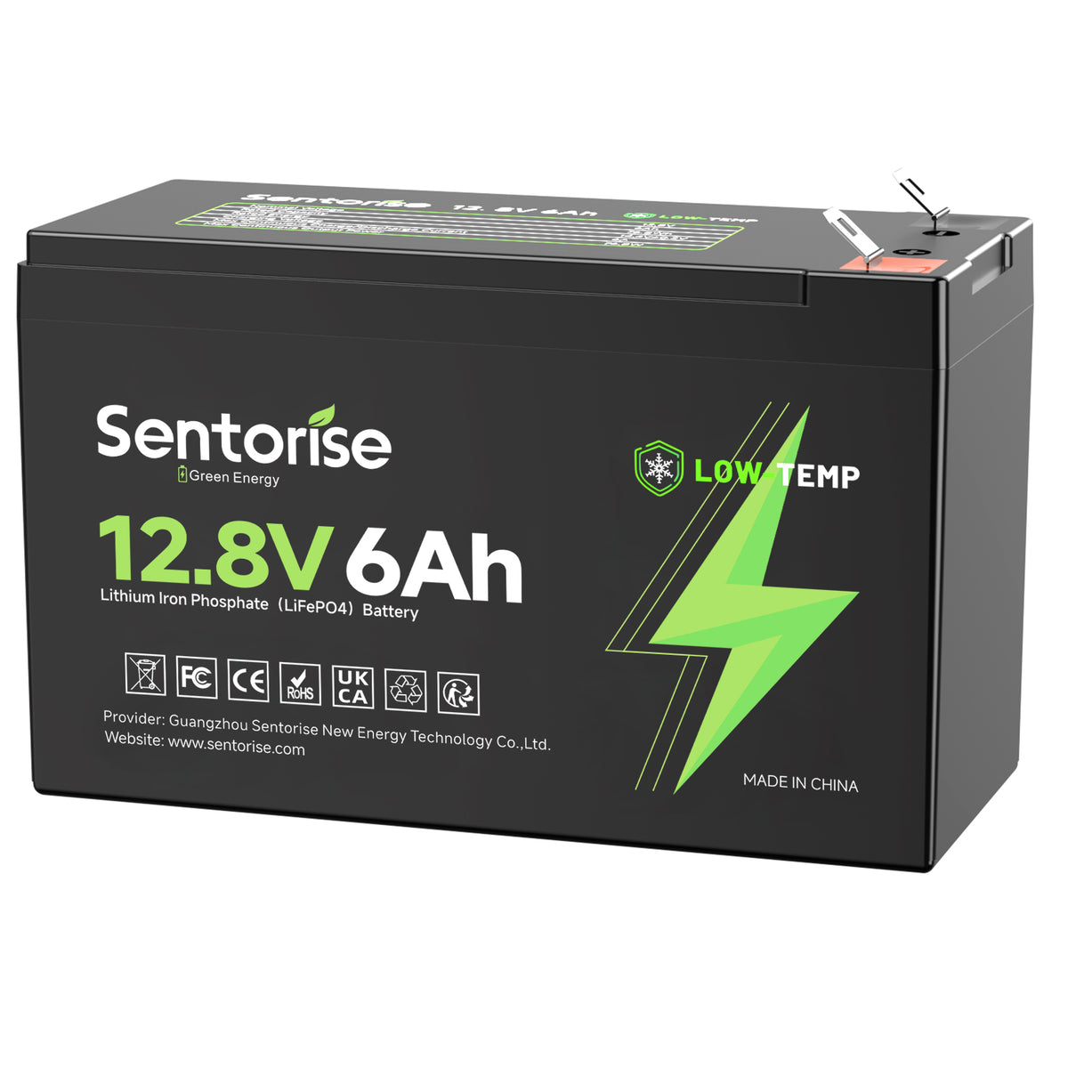 Sentorise 12V 6Ah kompakte LiFePO4-Batterie Hauptbild